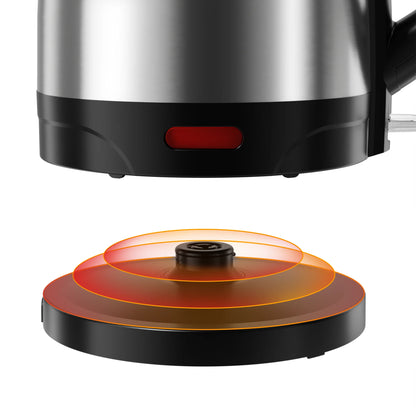 Electric Tea Kettle - 1.7L Stainless Steel, Boiler