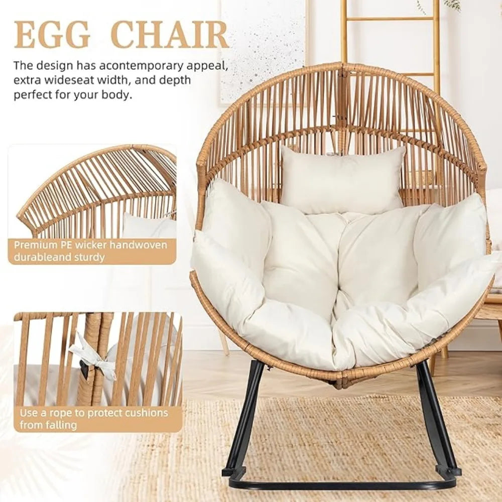 Wicker Rattan Egg Chair