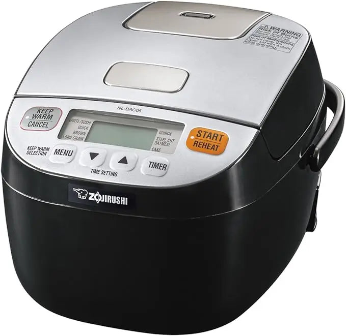 Zojirushi NL-BAC05SB Micom Rice Cooker & Warmer, Silver Black