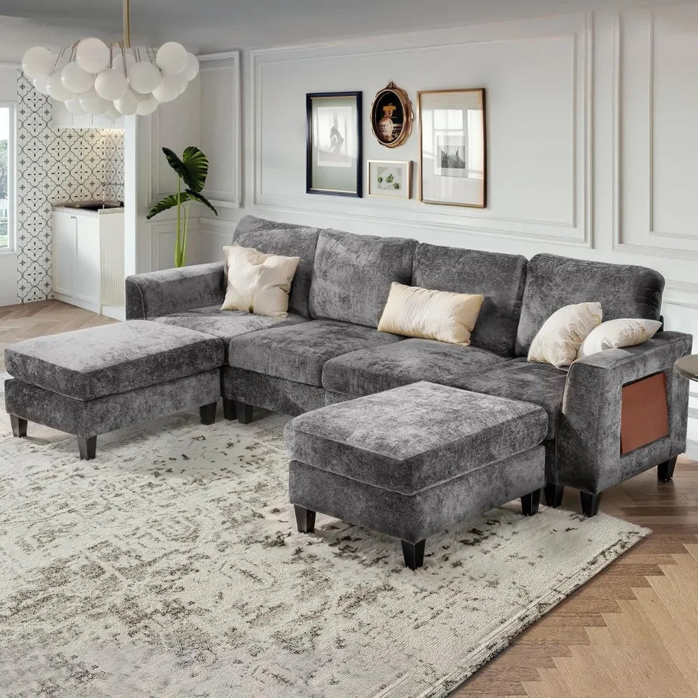 U Shaped Sectional Couches, Foldable