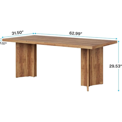 Farmhouse Kitchen Table Large Tabletop