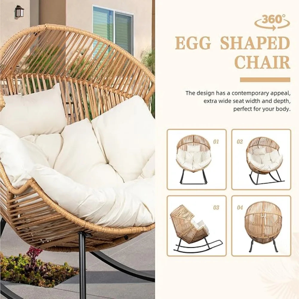 Wicker Rattan Egg Chair