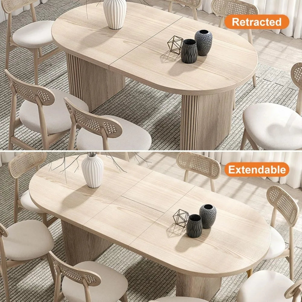 Extendable Oval Dining Table