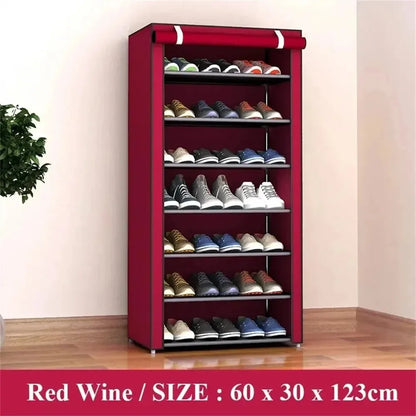 Multilayer Shoe Rack Space Saving Dustproof Shelf