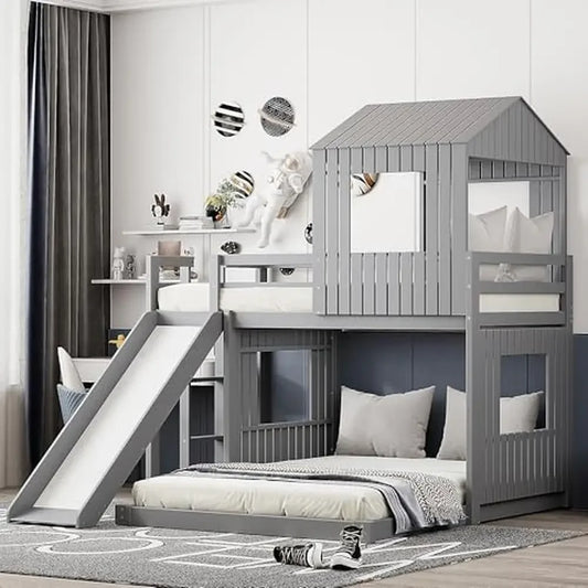 Twin Full Wood Bunk Beds House