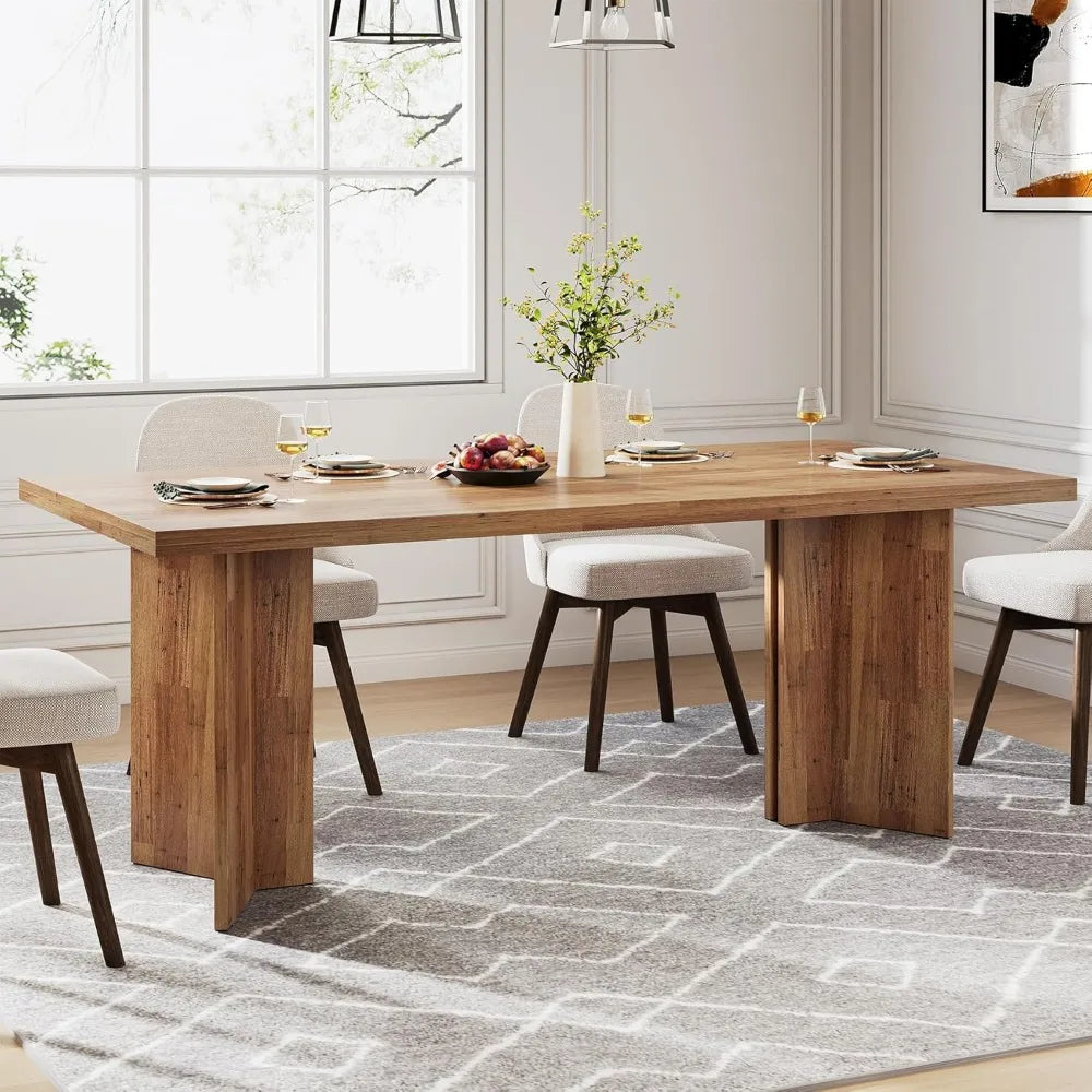 Farmhouse Kitchen Table Large Tabletop