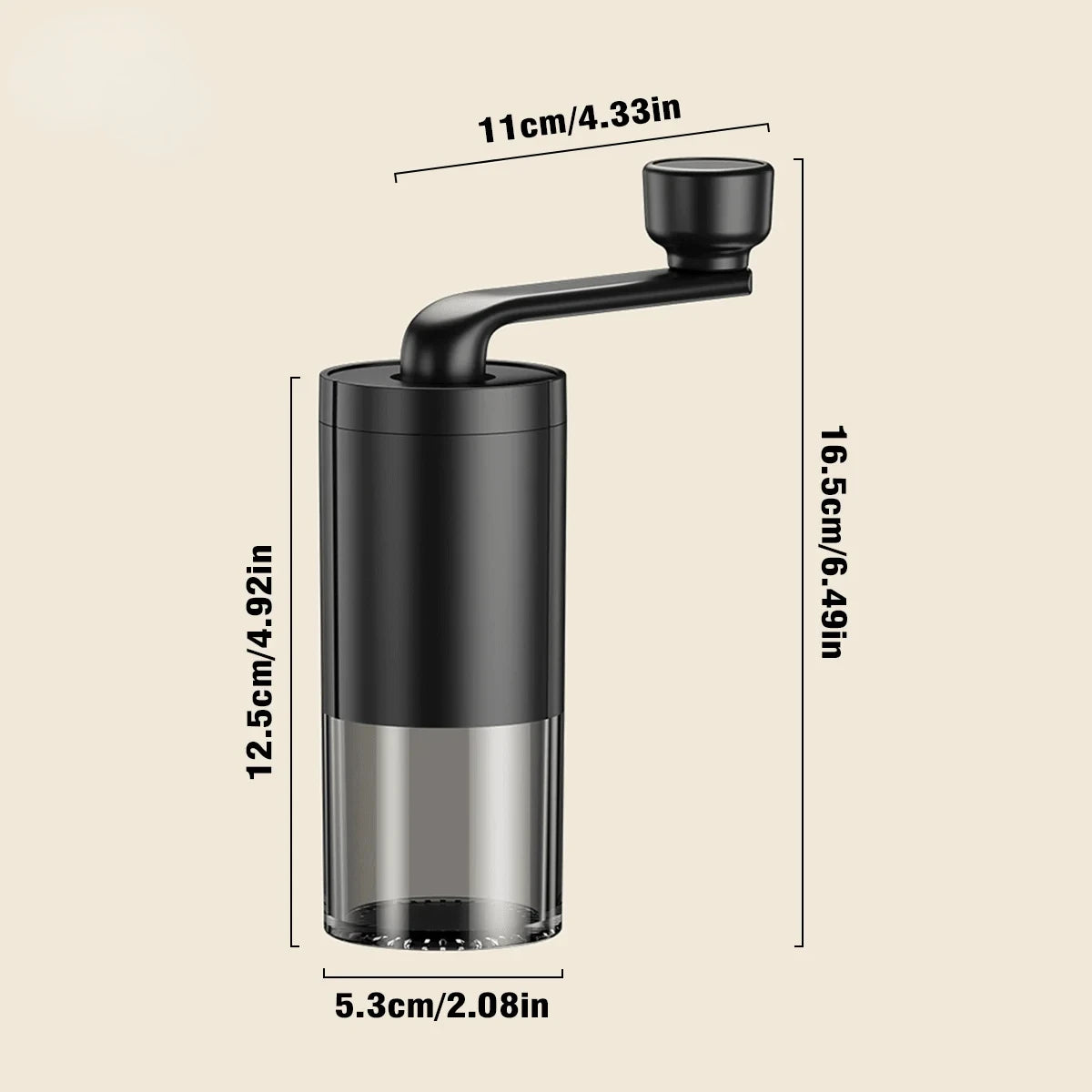 Manual Coffee Grinder, Adjustable Settings, Ceramics Core