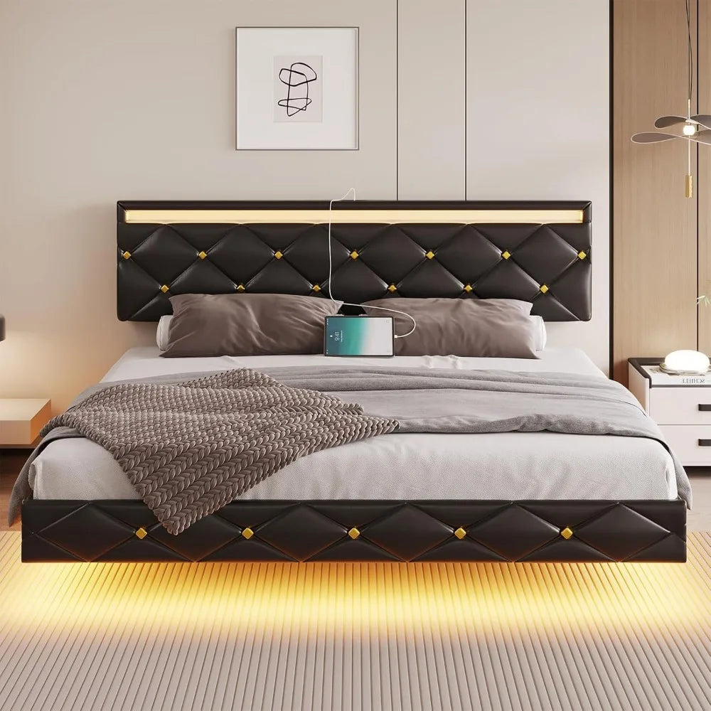 Water Bed Frame King, Led Lights