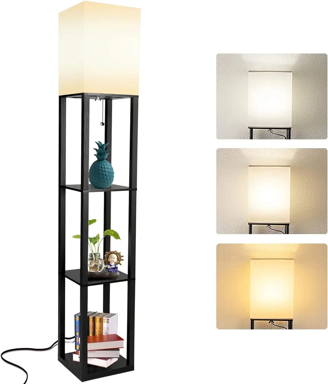 Standing Shelf Light, 3 CCT LED Bulbs