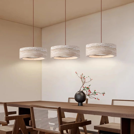 Led Pendant Lamp Stone Wabi Sabi Style