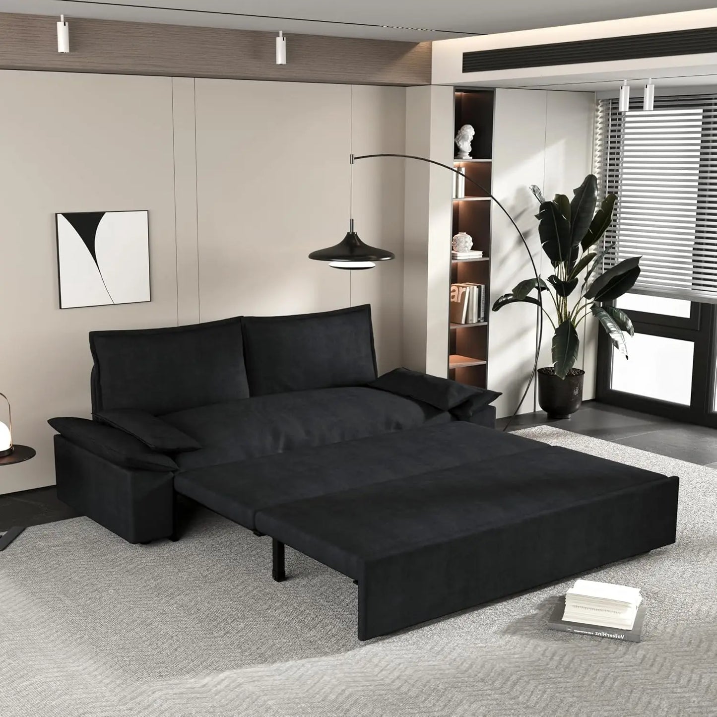 Sofa Bed, Futon Couch Bed 70.1" Modern