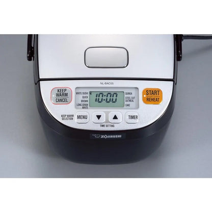 Zojirushi NL-BAC05SB Micom Rice Cooker & Warmer, Silver Black