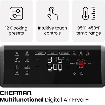 12-Quart 6-in-1 Air Fryer Oven, Touchscreen