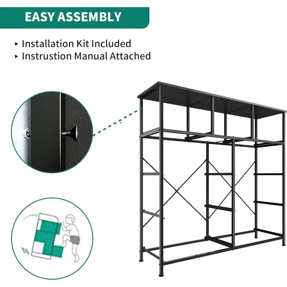 9 Drawer Bedroom Dresser, fabric storage tower