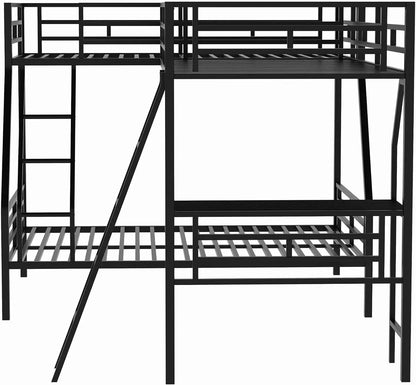 Metal Corner Bunk Bed, Loft