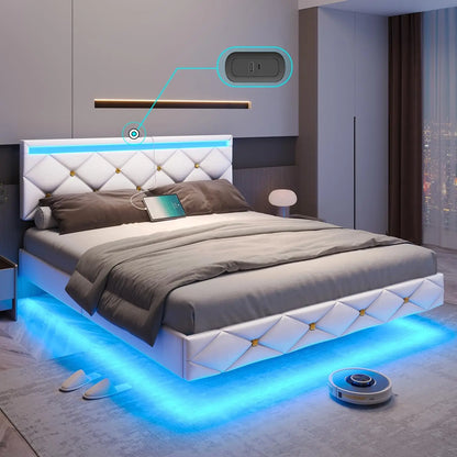 Water Bed Frame King, Led Lights