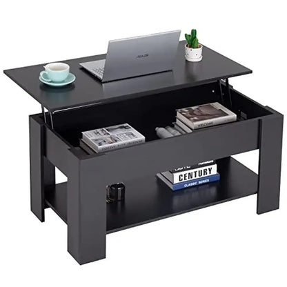 Modern Lift Top Coffee Table Hidden Compartment