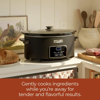 8-Quart Casserole Slow Cooker, Timer, Digital Programmable