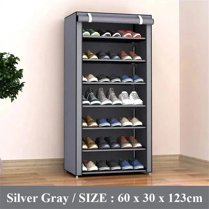 Multilayer Shoe Rack Space Saving Dustproof Shelf