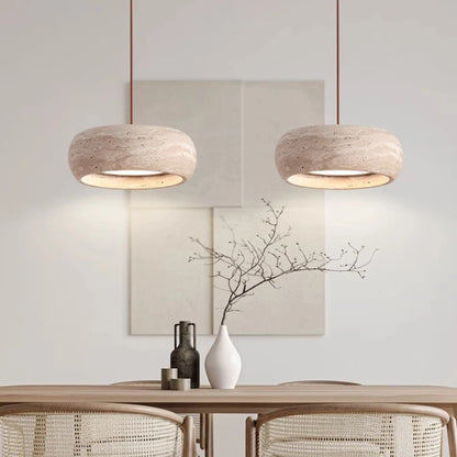 Led Pendant Lamp Stone Wabi Sabi Style