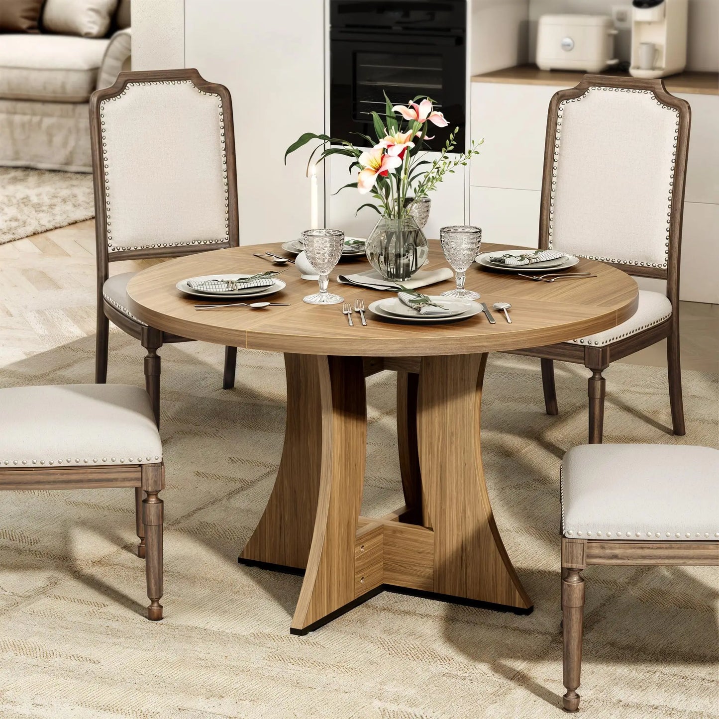 Round Dining Table 47.24 Inch