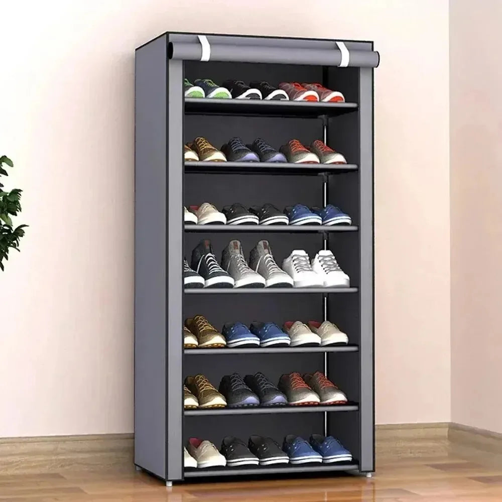 Multilayer Shoe Rack Space Saving Dustproof Shelf