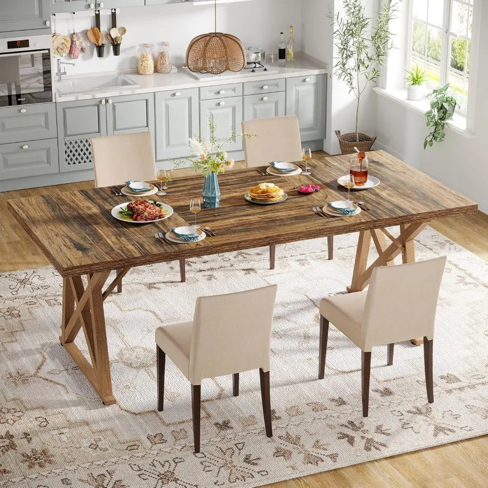 Wooden Rectangular Dining Table