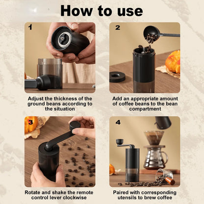 Manual Coffee Grinder, Adjustable Settings, Ceramics Core