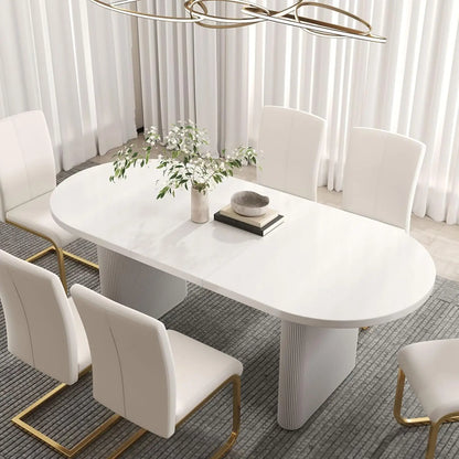 Extendable Oval Dining Table