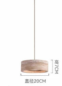 Led Pendant Lamp Stone Wabi Sabi Style