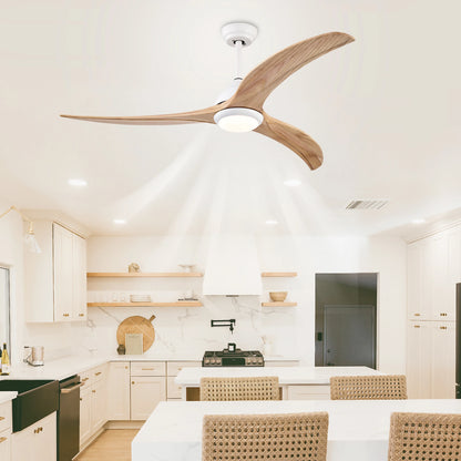 52 inch large white ceiling fan light