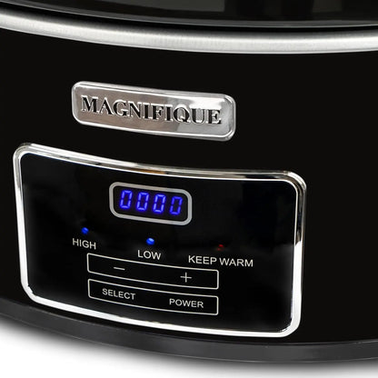 8-Quart Casserole Slow Cooker, Timer, Digital Programmable