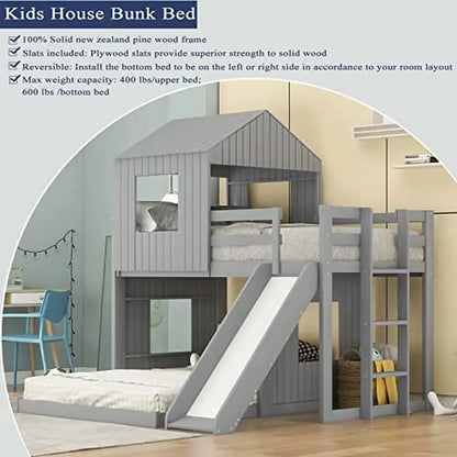 Twin Full Wood Bunk Beds House