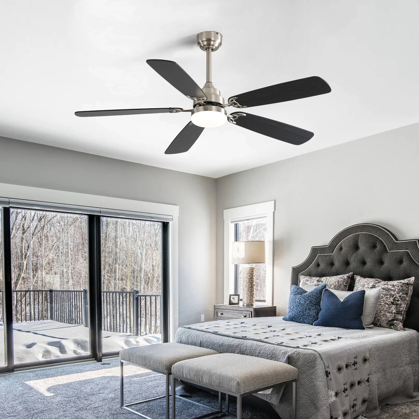 52-inch 5 Blade, Ceiling Fans, Remote Control